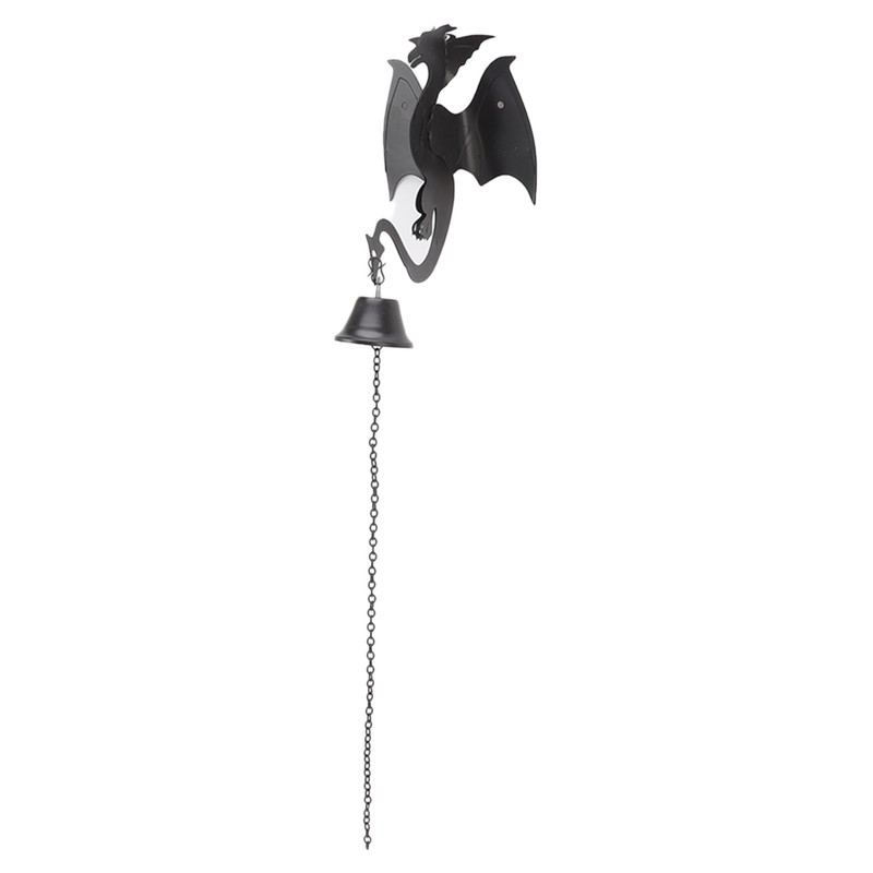 Wind Chime Gothic Dragon Design Retro Style Home Decoration Iron