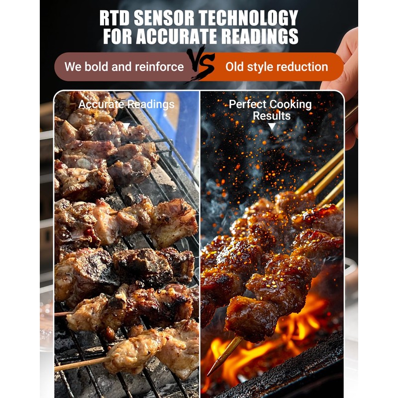 RTD Temperature Probe Sensor Fit for Pit Boss Temperature Sensor