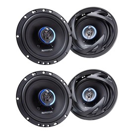 Autotek 2 Pack Street Machine 6.5 Inch 3-Way Car Audio Coaxial Speakers with Neo Mylar Soft Dome Tweeters for Crystal Clear Sound and Poly Cones