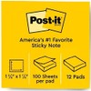 3M Post-it notas adhesivas color capetown de 1 3/8 x