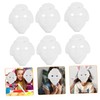 SAFIGLE 6pcs Blank Clown Masks for Boys and Paper Masks