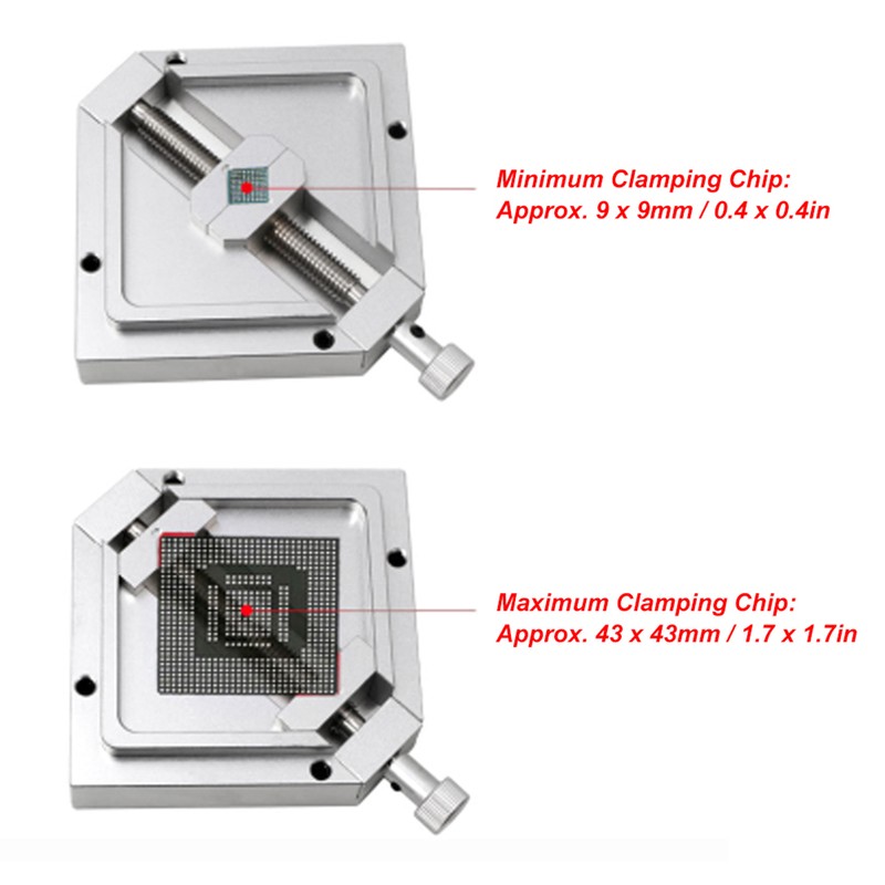 BGA Reballing Station Diagonal Universal Stencil Solder Aluminum Alloy Rework