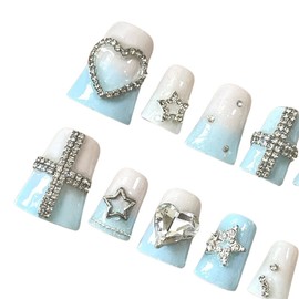  D•U•C•K Handmade Nail Tips - Long Ballerina /  D•U•C•K 수제네일팁 - 롱 발레리나
