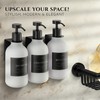 Shower Shampoo Dispenser Wall Mounted – 3 Refillable 16.9 oz