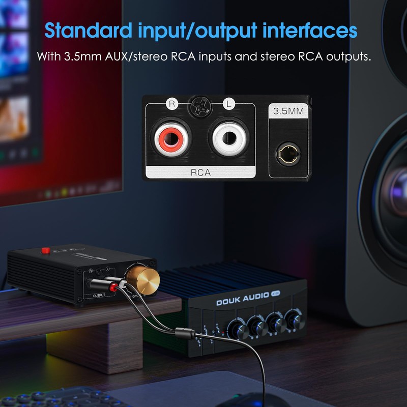 Douk Audio L1-MiINI Stereo Line Level Booster Amplifier Audio Preamp