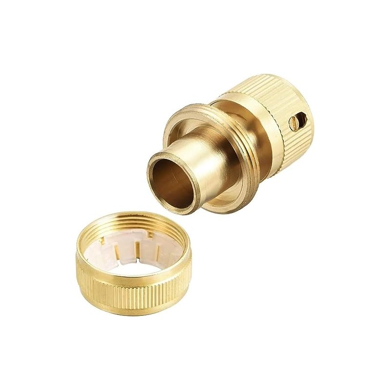 Wzzy Gurden 4 Pieces Brass Hose Connector 19 mm (3/4