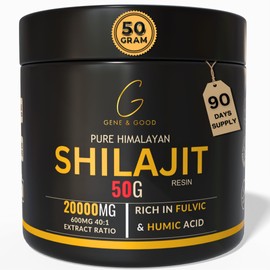 Hochwirksames Shilajit-Harz: Gene & Good® Shilajit-Harz 50 g bietet ein hochkonzentriertes, reines Shilajit original Himalaya bio, reich an über 85 natürlichen Elementen und Mineralien.
