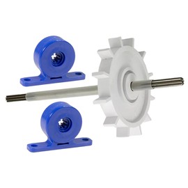 ATIE Pool Cleaner Turbine Drive Shaft Assembly C86/EC86 with 2 Turbine Bearings C80 Replacement for Polaris 280 Pool Cleaner Drive Shaft Assembly C-86 and Pentair Legend Platnium Pool Cleaners EC86