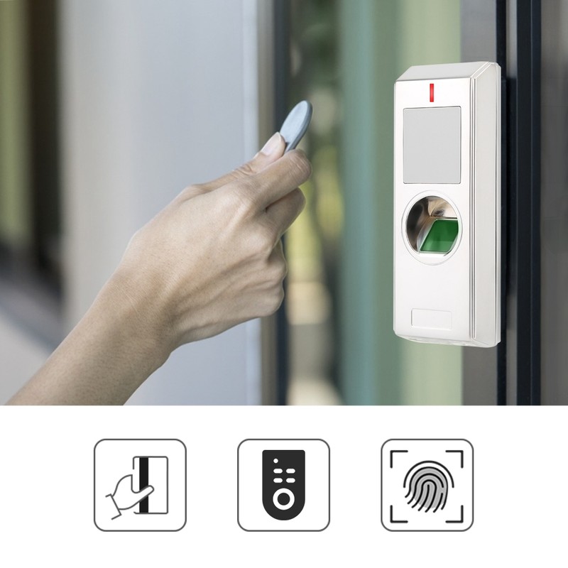 Metal IP66 Waterproof Fingerprint Access Controller Door 125KHZ ID Card