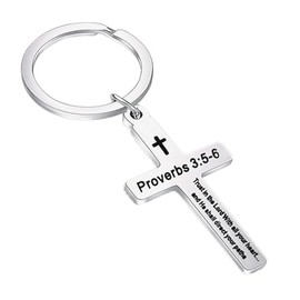Christian Keychain Proverbs Inspirational Keychains Motivational Key Chains Cross keychain Bible Verse Keychain Jesus