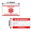 DNR Do Not Resuscitate Plastic Wallet Sized Card 5pk 2x3.5”