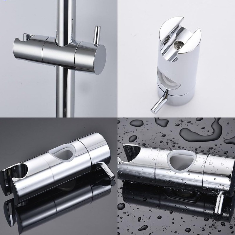 Adjustable Shower Head Holder for 25mm Slide Bar Rail, Replacement