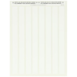 HellermannTyton TAG13L-789 Laser Tag Label, 0.75" X 0.25", 312 Per Sheet, Polyester, White (Pack of 5000)
