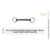 AK Loose Ring Flexible Rubber Mullen Mouth Loose Ring Snaffle