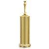 Gold Toilet Brush and Holder，Extra Long Handled Toilet Brush for