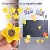 Vanki Refrigerator Magnet Presentation Whiteboard Magnetic Button Star Shape Smile