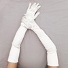 Long Black Gloves,Long White Gloves,1920s Style Dance Gloves,Elbow Satin Gloves