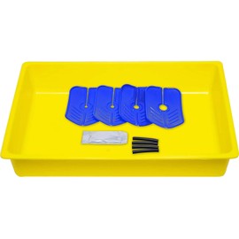 Arctic Hayes DT1 1 x Reusable Radiator Drain Down Kit with Tray, Diverting Collars, Sealing Straps, Water Resistant Gel and Instructions, White