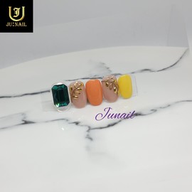 Nostalgic handmade nail tips - Short Almond / 그리움 수제네일팁 - 숏아몬드