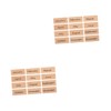 SHOWERORO 2 Sets Monthly Stamps Set Wooden Stamps for DIY