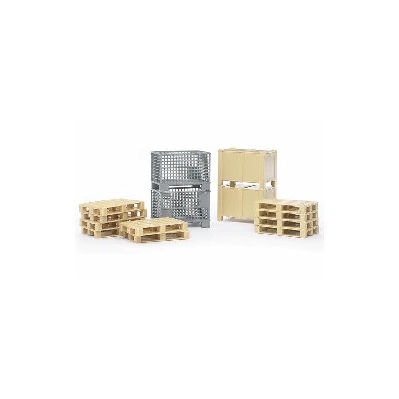 bruder 02415 - Accessori per la logistica, 2 box pallet,