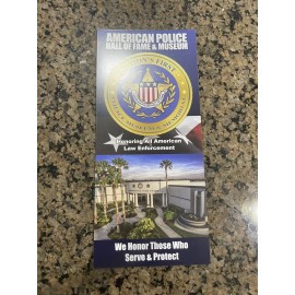 American Police Hall of Fame & Museum Brochure Flyer Guide Map Florida