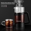 Sivaphe Small French Press 12oz Light-weight Durable High Borosilicate Carafe/Tea