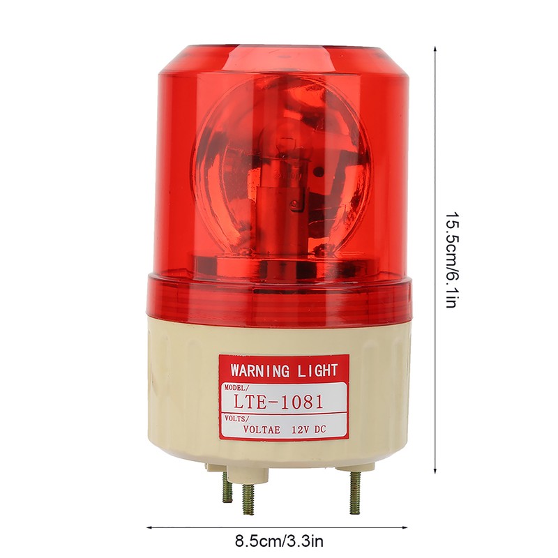 DC 12V Flash Rotary Warning Light Alarm Lamp Factory Construction
