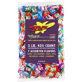 Zotz Fizzy Candy, 7 Flavor Assorted, 5-Pound Bag