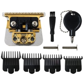 Hair Trimmer Replacement Blades w/pcs Limit Combs Set Compatible for BabylixxPRO FX787 and FX726 Trimmers FX787G, FX787BN, FX787RG, FX787S, FX787GDB, FX787GBP(Gold), Vicue New Version