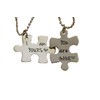 I am Yours You are Mine Puzzle Piece Necklace or