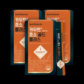 NutriOne Kamut Brand Wheat Enzyme Gold Plus 30 Packs, 3 Packs / 뉴트리원 카무트브랜드 밀 효소 골드 플러스 30포, 3개