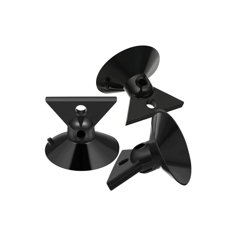 Jinshining 3Pcs Black -for GU10 Light Bulb Suction Cup Inverted