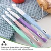 Large Crochet Hook Set with Rubber Handle, 8 mm, 10