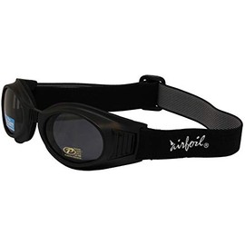 Pacific Coast Airfoil Black Goggles with Interchangeable Polycarbonate Lenses - One Size