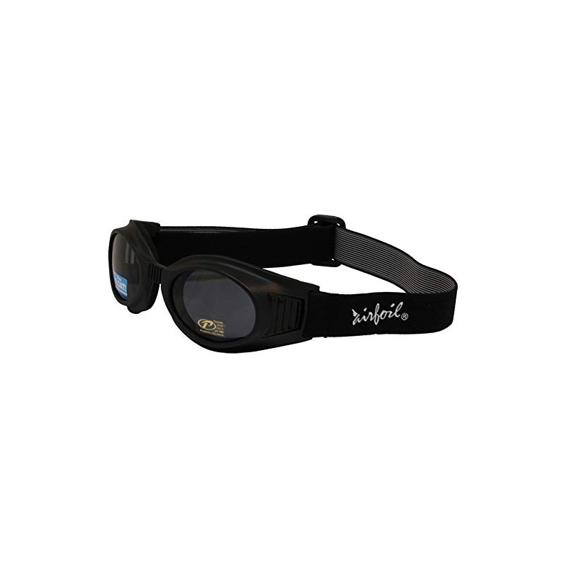 Pacific Coast Airfoil Black Goggles with Interchangeable Polycarbonate Lenses -