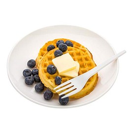 Restaurantware 6.5 Inch Disposable Forks 50 Heavy-Duty Forks - Sustainable Build Sturdy Long Handle White CPLA Plastic Cutlery For Appetizers Desserts Hot And Cold Foods