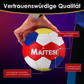 KWJEIULSOQ Handball Size 2, Youth Handball, Handballs for Match Ball and Training Ball, Indoor Outdoor Sports Handball, Suitable for Exercise Gifts, Student Training Handbal