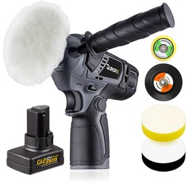 Durofix RS1222-PG G12 Series 12V Cordless 3" Compact Polisher Sander Kit with 2 Batteries & Charger, 16 Speed 1,600 to 9,500 RPM, 4.0 Ah Battery Combo Kit w/ Charger