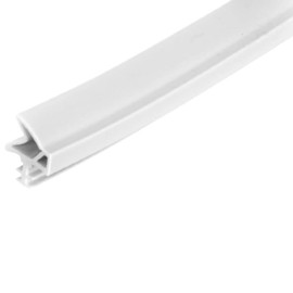 cyclingcolors Door Seal White Flexible Rubber 12 mm Room Doors Room Door Seal Anti-Stretch Thread Front Door Seal Door Stop Seal Window Seal Rubber Seal Length 2 m