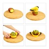 Relaxdays 4 x Mango Slicer, Mango Split & Core, Non-Slip