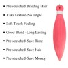 Pink Braiding Hair Pre stretched Boho Hair for Mermaid Braiding