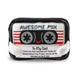 Funny Gifts for Dad from Daughter Son - Cute Retro Cassette Tape Plush, Sentimental Father's Day Birthday Christmas Valentines Day Present for Music Lover Daddy, Unique Dad Joke Keepsake