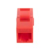NavePoint CAT6 UTP Inline Keystone Coupler, 10 Pack, Red