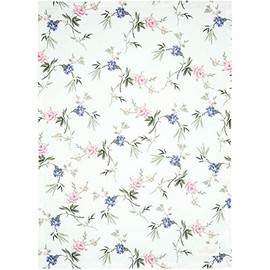 GreenGate Henriette White Cotton Tea Towel 50 x 70 cm Floral Pattern