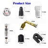 Universal Presta Valve Core Replacement Set, CTRICALVER French Valve Core,