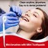 Malisseladi Mini Disposable Toothbrushes with Toothpaste and Toothpick, Tongue Cleaners,