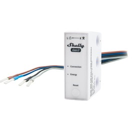 Shelly 3EM-63W Gen3, WLAN Operated, Energy Monitoring, Contactless Current Measurement, Photovoltaic Compatible, Three-Phase or Single-Phase Installations, Real Time Clock, iOS, Android, No HUB