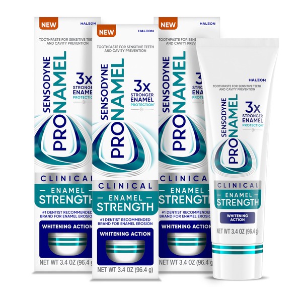 Sensodyne Pronamel Clinical Enamel Strength Toothpaste, Whitening Action, 3.4 oz