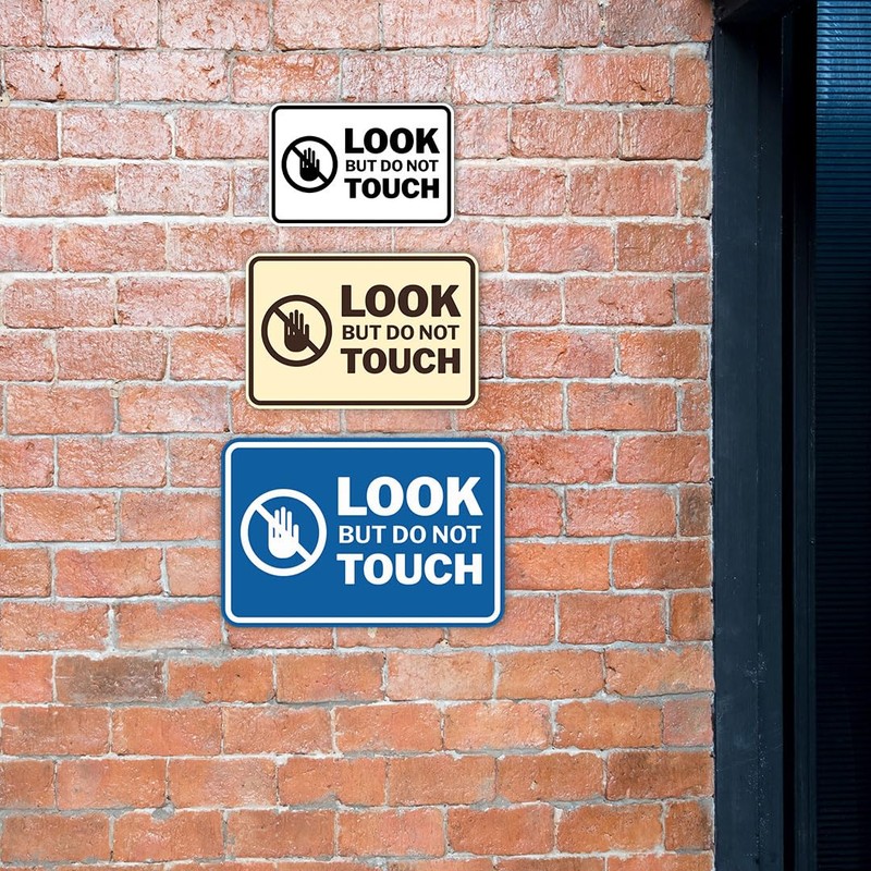 Signs ByLITA Classic Framed Look, But Do Not Touch Sign